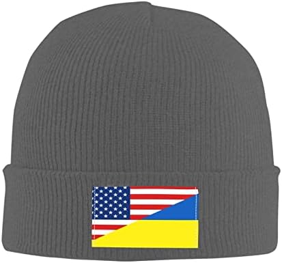 ארצות הברית לעמוד עם אוקראינה לסרוג כובע חם כפת גולגולת רך שעון כובעי גברים נשים קלאסי כובע שחור