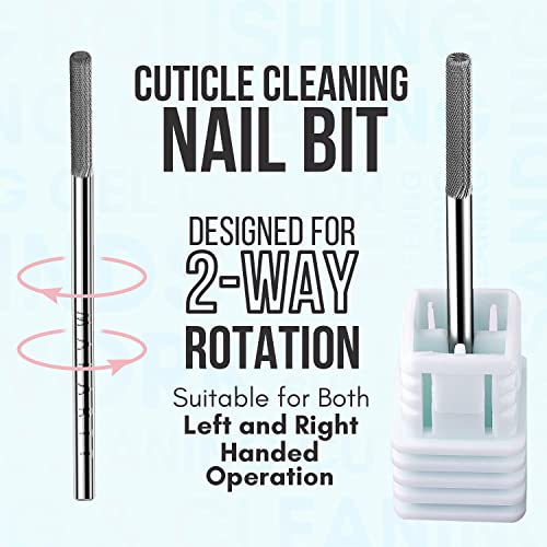 מקדח ציפורניים של Makartt - 3xf Nature Buter Bite לציפורן הסר את Art Art Design Manicure Pedicure Home and Salon