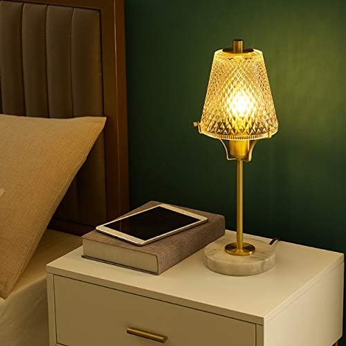 ללא לוגו Wajklj פוסט-מודרני מנורה שולחן זכוכית מנורת זהב ברק אורות שולחן LED פשוט