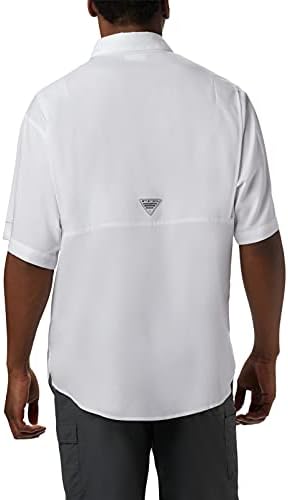 קולומביה NCAA לואיזיאנה נמרים גברים Tamiami שרוול קצר חולצה, 4XT, לואיזיאנה - לבן