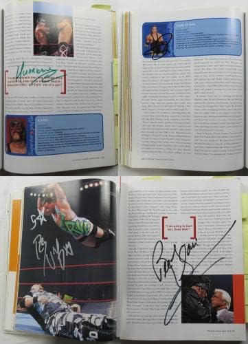 Trish Stratus Chris Benoit Edge +77 חתום WWE/WWF שנת השנה JSA XX72351 - כרטיסי היאבקות עם חתימה