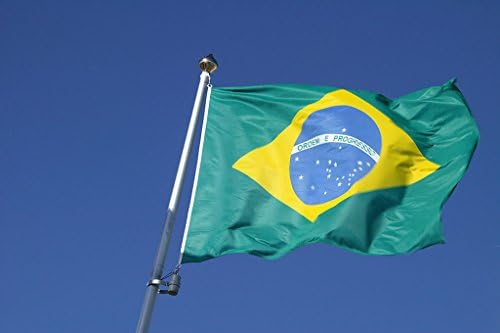 הרפובליקה הפדרטיבית של ברזיל דגל ברזיל פוליאסטר לאומי República Federativa do Brasil Country Banner Pennant)