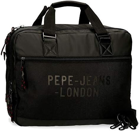 Pepe Jeans Bromley נייד-טאשה שוורץ 40x30x11 CMS פוליאסטר 15,6