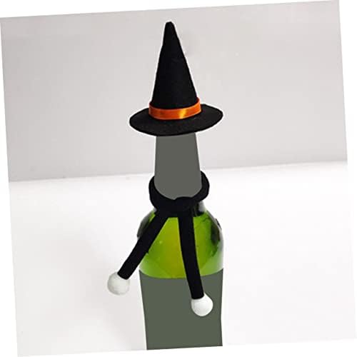 3 יחידות מיני מכשפה כובע אוכל חדר דקור עבור שולחן מכשפה תלבושות לנשים מיניאטורי כובע עבור מלאכת ליל