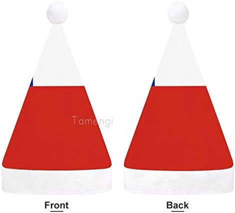 חג המולד סנטה כובע, צ ' ילה דגל חג המולד חג כובע למבוגרים, יוניסקס נוחות חג המולד כובעי לשנה חדשה חגיגי תלבושות