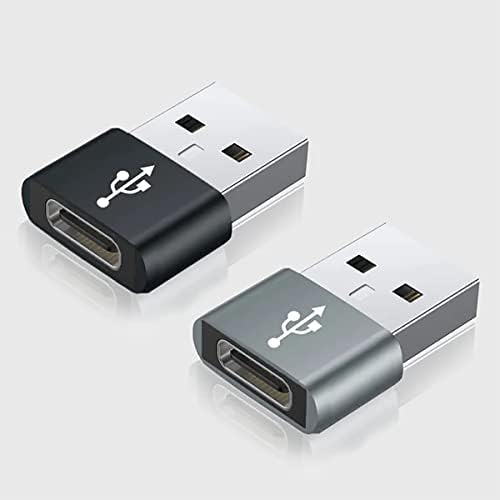 USB-C נקבה ל- USB מתאם מהיר זכר התואם למכשירי QMobile Noir Z12 שלך למטען, סנכרון, מכשירי OTG כמו מקלדת,