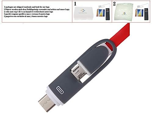 2 ב 1 טעינה כבל USB-C מתאם דיגיטלי USB 3.1 Type-C למיקרו USB ממיר נתוני נתונים אביזרי טלפון חכם, כחול, 1M