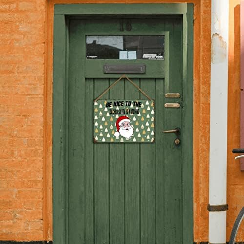שלטי וינטג 'תפאורה ביתית מצחיקה למוסך שלטי מתכת שלטי פח מגניבים מתנה לעיצוב מצחיק להיות נחמד למורה סנטה