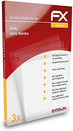 מגן המסך של Atfolix התואם לסרט ההגנה על המסך של Xblitz Baby Monitor, סרט מגן FX אנטי-רפלקטיבי