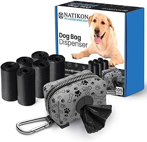 חיות מחמד כלב פסולת מתקן תיק עם חד פעמי כלב קקי פסולת שקיות-ללכת מנפק שקיות לכלבים + 7 לחמניות כלול