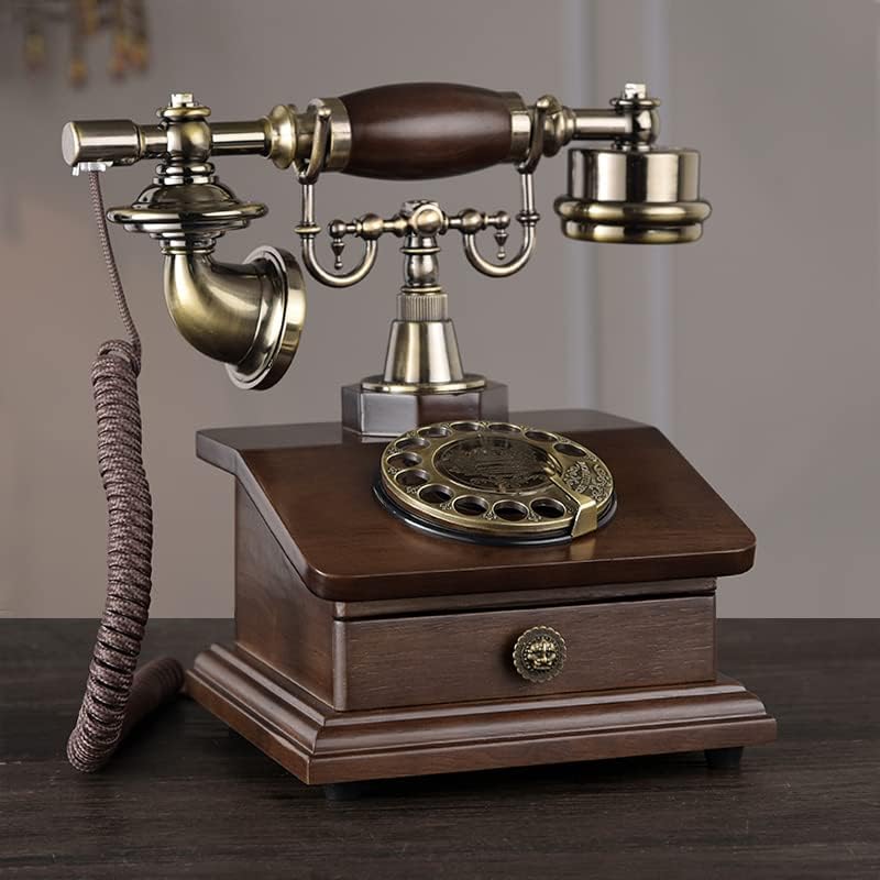 Counyball חיוג סיבוב טלפוני לקישוט סלון טלפון שולחן כתיבה קלאסי משרד ביתי קווי קווי חיוג סיבוב טלפון
