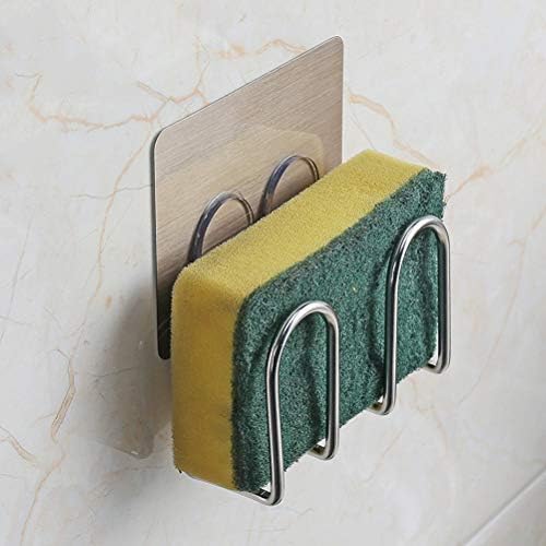 דבק סבון ספוג אחסון נושא כלים-נשלף מתכת קיר ארגונית - מטבח אחסון מתלה מייבש-תליית נירוסטה אמבטיה סבון מיכל