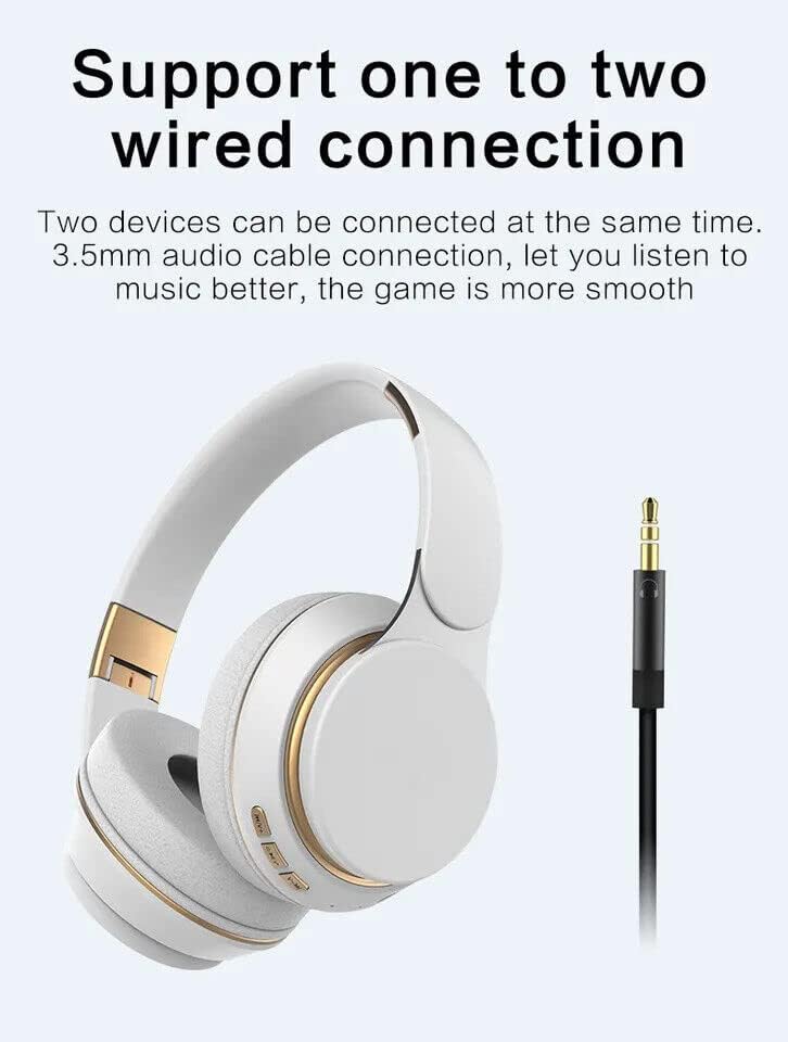 אוזניות אלחוטיות Bluetooth 5.0 עבור Schok Flip Wireless מעל אוזניות מתקפלות Bluetooth באוזן Hi -Fi סטריאו דינאמי