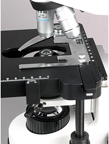 אמסקופ ב690א מיקרוסקופ תרכובת משקפת סידנטופף, הגדלה של פי 40-1500, עיניות סופר-רחבות פי 10 ו-15, מטרות אינסוף,