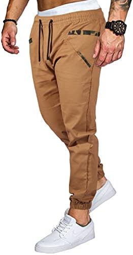 מכנסיים רצים של רופיי גברים אימון כושר דק מזדמן מכנסיים מטען מכנסי טרנינג אתלטי מכנסיים גברים אופנה