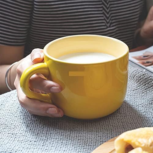 כוס זכוכית פסוווד קרמיקה קרמיקה גדולה ארוחת בוקר שיבולת שועל כוס חלב ספל תה קיבולת גדולה קיבולת