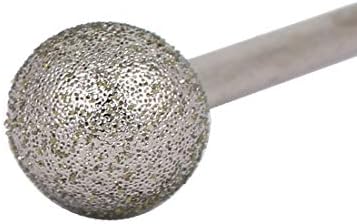 2.35 מ מ חור קידוח 10 מ מ דיא יהלום ראש כדור בצורת שחיקה רכוב נקודה קצת 5 יחידות (2.35 מ מ 10 מ מ דיא דיאמנטה