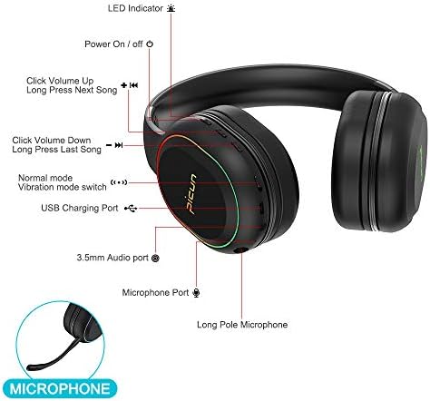 אוזניות Bluetooth עם אוזניות אלחוטיות עמוקות של מיקרופון עמוק על אוזניות, אוזניות מבטלות רעש, אוזניות מתקפלות עם