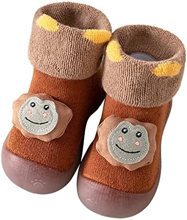 תינוקות לדדות הנעלה חורף פעוט נעלי רך תחתון מקורה החלקה חם קריקטורה בעלי החיים רצפת פעוט להחליק על נעליים