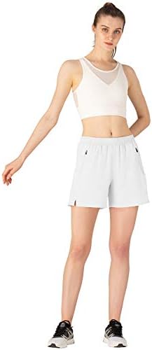 מכנסיים קצרים של TBMPOY לנשים עם כיסי רוכסן בגדי ספורט ספורטאי אימון קל משקל