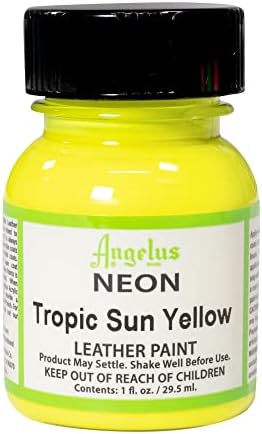 אנג'לוס ניאון 1 עוז צבע עור, צהוב שמש טרופי