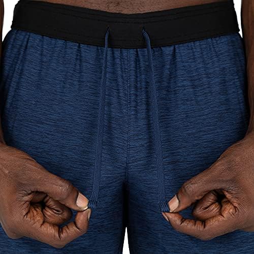 שכבה 8 מכנסיים קצרים של 2 גברים של גברים אתלטי מהיר ביצועים יבשים אימון/מכנסי ג'רזי שינה עם כיסים 9 אינץ 'חריפים