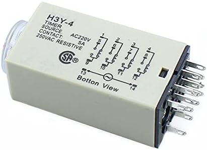 נונומו H3Y-4 0-5M כוח עיכוב מעכב ממסר טיימר DPDT 14pins H3Y-4 DC12V DC24V AC110V AC220V