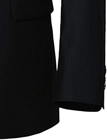 Maiyifu-GJ's Slim Fit Fit Blazer ז'קט 2 כפתורים דש רשום מעיל שמלה רשמי מעיל ספורט עסקי קל משקל
