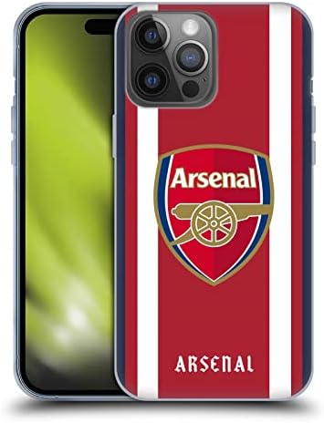 עיצובים של תיק ראש מורשה רשמית ארסנל FC Home 2021/22 ערכת קרסט רכה מארז תואם ל- Apple iPhone 14 Pro Max
