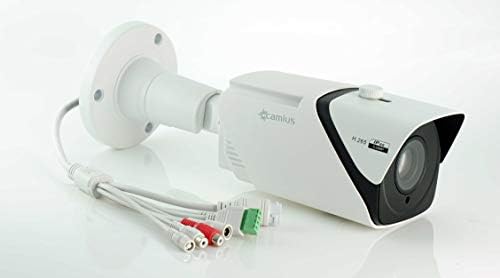 CAMIUS 5MP POE IP מצלמת אבטחה חיצונית עם זום אופטי 10x 5 עד 50 ממ עדשה ממונעת, חזון לילה לטווח ארוך 262 רגל, תוכנה