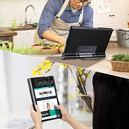 מארז פינטי עבור Lenovo Yoga Tab 11 11 2021, פרימיום עור טבעוני דק מתאים מארז Folio Smart Stand כיסוי מגן