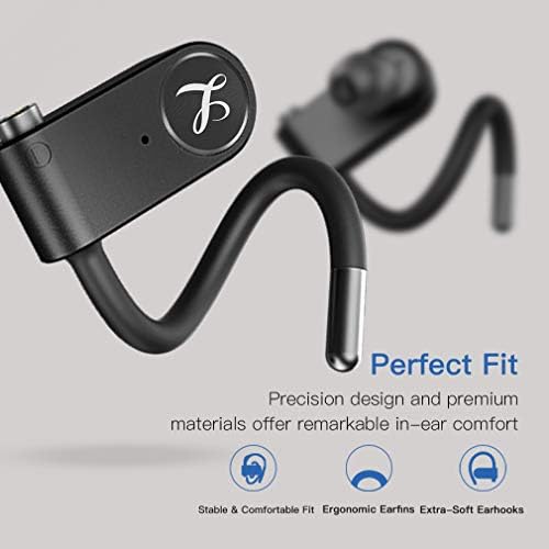 אוזניות Bluetooth LINPA עולם אוזניות אלחוטיות לספורט זמן משחק 54 שעות עם מארז טעינה
