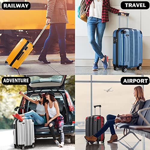 3 חתיכה מטען סט קשיח עם ספינר גלגלים עמילות 60 24 28 אינץ מזוודה עם צא מנעול עבור נשים נסיעות