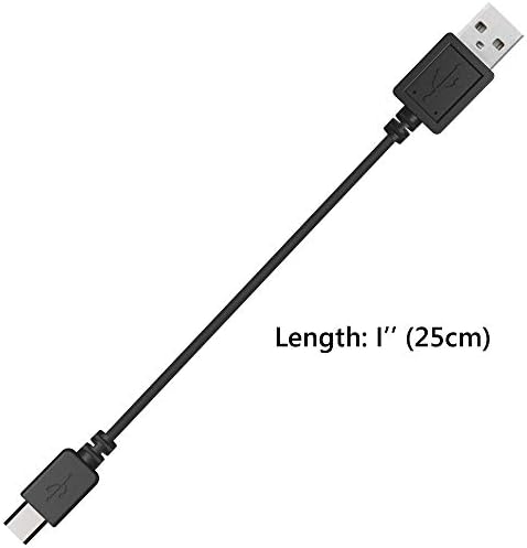Geekria רמקולים של מיקרו-USB כבל מטען קצר, תואם ל- Sony SRS-XB32 XB22 XB20 XB31 XB41 X11 XB01