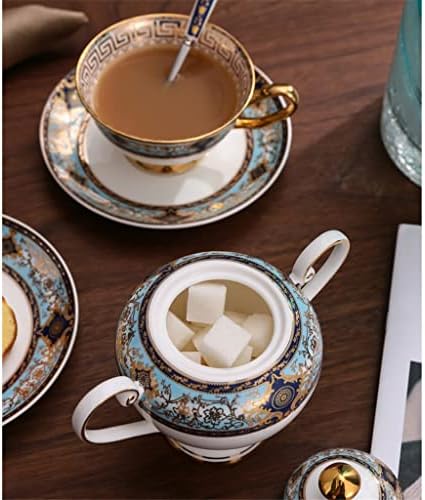 Xiulaiq בסגנון אירופאי סט קרמיקה סט קפה סט חרסינה תה כוס סיר תה סיר תה כוס סוכר קערת סוכר סיר חלב אחר