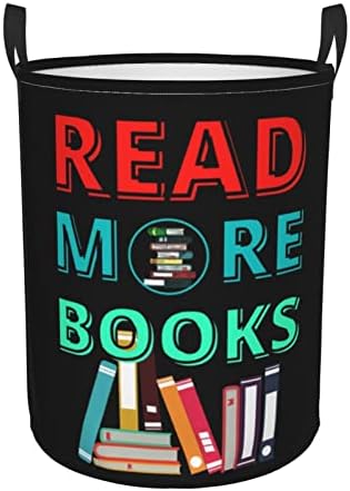 קרא עוד ספרים סל כביסה, פחי אחסון לאוהבי ספרים סל כביסה למעונות מכללות, משתלה 38 ליטר