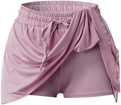 חצאיות טניס של Oplxuo לנשים פלוס מכנסיים קצרים בגודל גולף ספורטס חצאיות לנשים אלסטיות המותניים אימון אימון