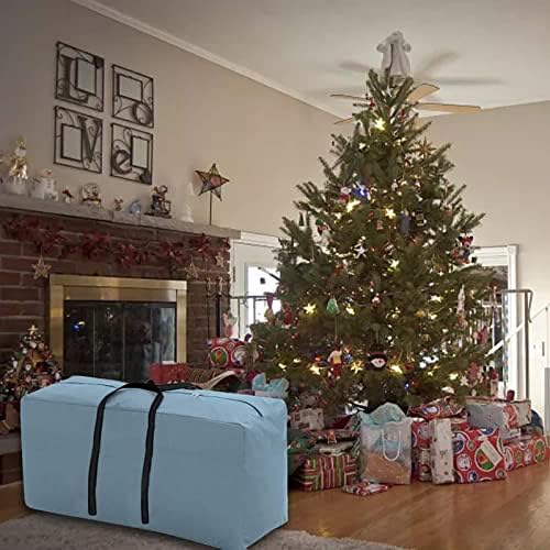 עץ חג המולד אחסון תיק יכול חנות חג המולד עץ אחסון בית אחסון עמיד עמיד למים חומר אבק ורוכסן כיס עם ידית