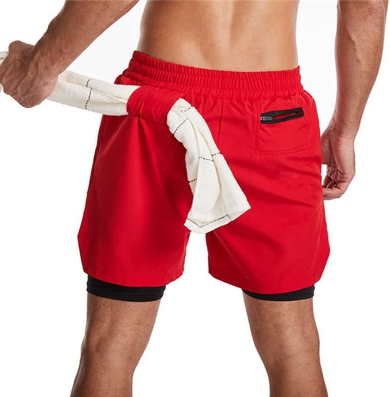 מכנסיים קצרים גברים של ספורט ריצה כושר מכנסיים כושר אימון רופף נוחות מהיר ייבוש לנשימה ספורט