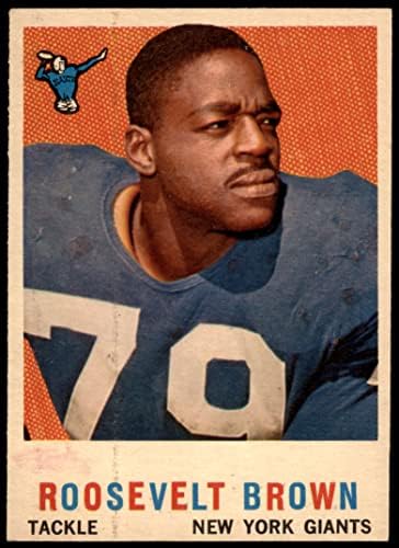 1959 Topps 114 Roosevelt Brown New York Giants-Fb Ex/Mt Giants-Fb Morgan St