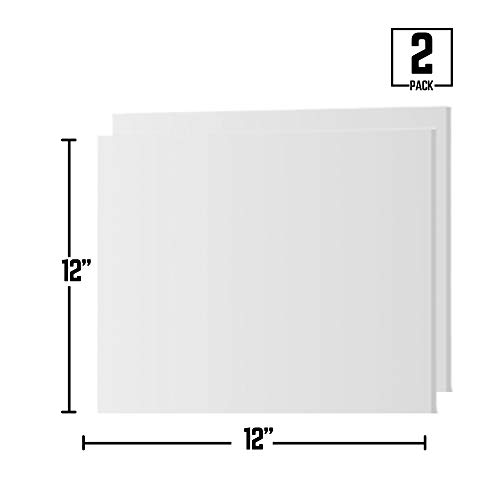 גיליון PVC מורחב-חבילה 2-קצף קשיח קל משקל-6 ממ-12 x 12 אינץ
