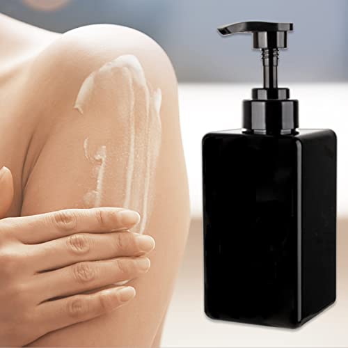 מתקן סבון ידיים של 15 גרם, בקבוקי משאבת פלסטיק, ברור ושחור