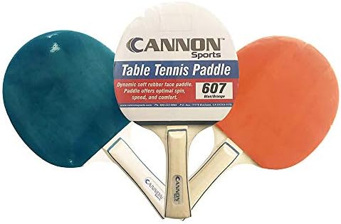 תותח ספורט פינג פונג ושולחן טניס טניס עם פנים גומי וידיות עץ