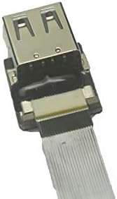 סרט דק רך שטוח FFC OTG כבל USB מיקרו USB 90 מעלות זווית זכר לסטנדרט USB כלי קיבול נקבה OTG שחור