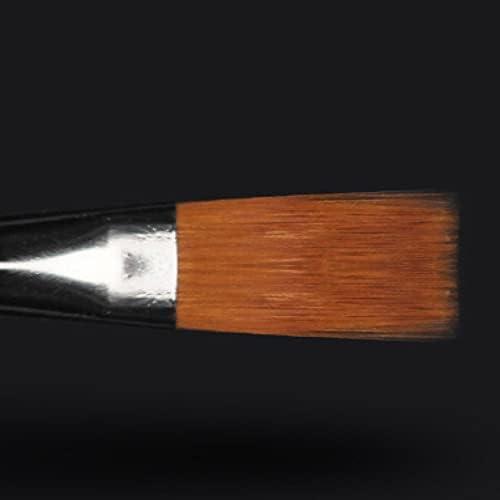 12 יחידות אמן ניילון ניילון מברשת ציור שיער עם קופסת ברזל לשמן צבעי שמן אקרילי ציור גואש