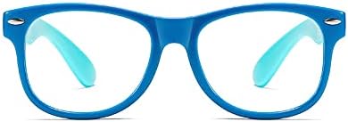 ילדים כחול אור חסימת משקפיים משקפי רך גומי מסגרת-עבור בנות בני גיל 3-12-כחול / אור כחול