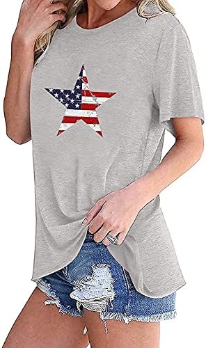 חולצת דגל אמריקאית חולצת שרוול קצר