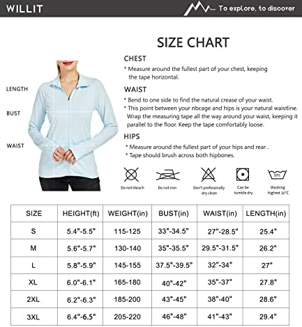 ויליט חולצות שרוול ארוך לנשים upf 50+ ז'קט הגנה מפני שמש SPF חולצות מריצות טיולים קלים של UV Attallic