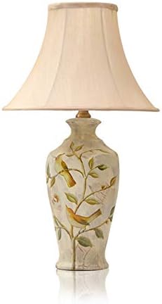 ZSEDP מנורה שולחן קרמיקה-ניו-סינית תבנית צבועה בצבע קרמיקה מנורת בטן גדולה אמנות לבנה דגם חדר