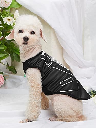 Qwinee כלב גופית גופית חולצה חליפה הדפסת גור ללא שרוולים חולצת טי קל משקל בגדי חתונה מחמד נושמים